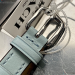[星晴錶業]COACH手錶,26mm,CH00139白銀色錶面銀錶殼淺藍真皮皮革錶帶款, , large