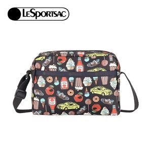 |快速出貨|Lesportsac Daniella Crossbody 拉鍊斜背包/ 紐約美食插畫風
