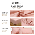 FITNESS 純棉素色雙人床包枕套組-深藍色, , large