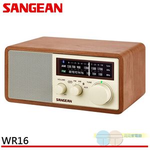 ANGEAN 山進 藍芽二波段復古式收音機 WR16