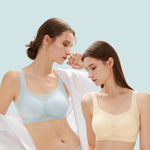 【A&R】升級版莫代爾冰絲萊卡涼感超薄寬肩帶內衣 甜蜜粉 - XL, , large