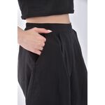 (S) giordano高腰質感寬黑色長褲二手衣, , large