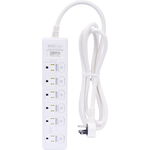 BOSS 按壓式7開6插3P高溫斷電延長線1.8米, , large