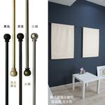 【Colors】伸縮小窗簾桿 漩渦球 97-183cm 管徑9.8/7.8mm 伸縮桿 歐式 復古風格 小窗桿 門簾桿 穿桿, , large