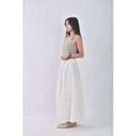 (F) shiatzy chen亞麻寬鬆白色長裙二手衣, , large