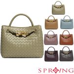 SPRING-時尚手工編織肩背包 簡約質感手提小方包-多色, , large