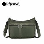 |快速出貨|Lesportsac Deluxe Everyday Bag簡約素面斜肩包側背包/ 橄欖綠, , large