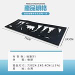 GS MALL 台灣製造 一入 熊與樹 橡膠耐磨刮沙刮泥立體地墊 止滑墊 玄關墊 台階墊 腳踏墊 刮泥墊 刮沙墊 橡膠墊, , large