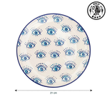 【SOLO Vintage】LCW Home 21cm Guardian Evil Eye Plate Made in Turkey, , large