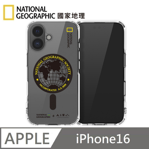 National Geographic Rugged Magnetic Anti-Fall Protective Case Magsafe Magnetic Suitable for iPhone 16 - Global Seal Yellow 