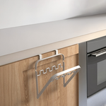 【上手家居】雅緻金屬廚房垃圾桶 白色(壁掛垃圾桶/掛式垃圾桶/折疊垃圾桶/垃圾袋掛架), , large