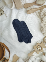 【RUNWAY】《RUNWAY SOCKS》Japanese/Korean Style Candy Socks – 22 Colors, Double Cylinder No-Show Socks – Navy Blue Limited Quantity – While Supplies Last, , large