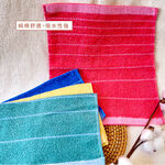 [Kaimei Cotton Industry] 12 entered into the group, random and excellent MIT Taiwan-made 10 taels of pure cotton white line square scarf, , large