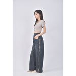 (S) nice ioi高腰丹寧牛仔質感藍色長褲二手衣, , large