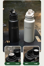 【H&R安室家】SITARAYURI 304不鏽鋼磁吸保溫瓶800ml(H65), , large