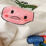 【Betrise】Animals in action | Lazy soft Q knitted cotton antibacterial soy fiber air-conditioning quilt/cooling quilt (150x200cm), , large