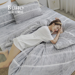 BUHO 極柔暖法蘭絨兩用毯被床包雙人加大四件組-(多款任選), , large