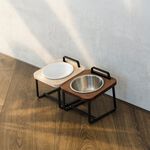 【paipaipets】 Natural Wood Elevated Pet Bowl - XS/Maple, , large