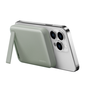 [亞瑟3C]ENERGEA 10000mAh MagPac Mini磁吸無線快充帶支架行動電源-灰綠