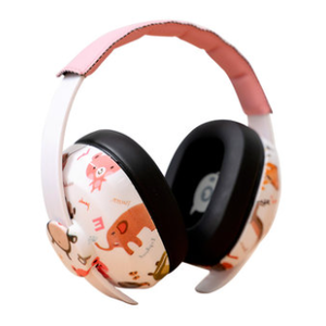  [JunYu Advanced] BAMiNi  Safe baby noise-proof earmuffs for children - Animal Pink