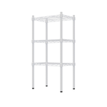 【Y HOUSE】45x30x90cm Lightweight Three-layer Iron Frame Iron Rack - Painted White, , large