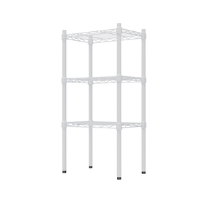 【Y HOUSE】45x30x90cm Lightweight Three-layer Iron Frame Iron Rack - Painted White