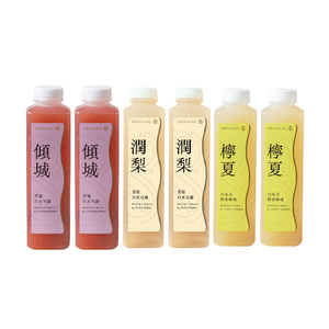 [日進生技]O卡桑愛吃水果木耳露組｜1000ml*6(草莓白木耳露*2、雪梨白木耳露*2、蜂蜜檸檬白木耳露*2)