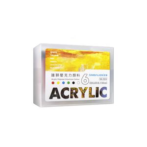 雄獅  NA30 壓克力顏料套組6色組/12色組*6色,  雄獅  NA30 壓克力顏料套組6色組/12色組*6色