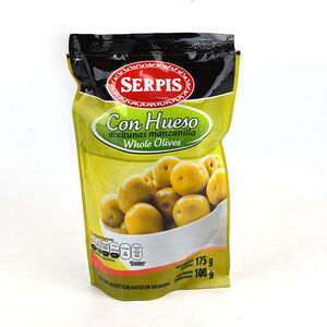 SERPIS whole green olive(bags)