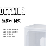 【Y HOUSE】Double-door folding storage box, stackable, double-door storage box, storage box, clothing storage, toy storage - one with wheels, , large