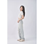 (Ｓ) 【里唯私服】jqu高腰丹寧牛仔刷破藍色長褲二手衣, , large