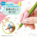 【龍品文創】SONIC SK-6417 麻糬握筆器2入-右手-粉+黃, , large