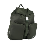 BURBERRY Rucksack 白色方形標誌中型軍旅後背包/暗土色, , large
