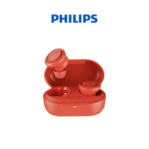 【Leo手機周邊專賣店】PHILIPS飛利浦 TWS無線藍牙耳機 / TAT1215WT/97 / 紅色