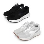 DIADORA迪亞多那 時尚運動女鞋 女運動鞋 休閒鞋 復古 輕量 透氣 保護後跟 反光 散熱 排濕 足弓支撐 黑 灰白, , large