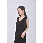 (M) max co質感無袖黑色上衣二手衣, , large