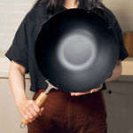 【Japan TAKUMI】Takumi Rock-Pattern Iron Wok / Chinese Iron Wok 33cm (Made in Japan / Exclusive Collaboration Model), , large