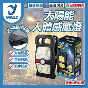 Solar-powered motion sensor light