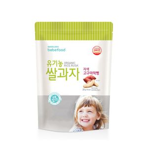 【韓國 BEBEFOOD】寶寶福德 米餅-紅薯(紫地瓜) (20g)(6M+)