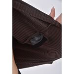 (S) uniqlo質感棉質坑紋棕色長袖上衣二手衣, , large
