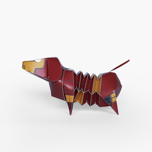 GeckoDesign Dachshund Coin Bank (Iron Man)