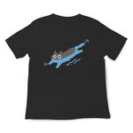 JZ TEE 黑貓潛水艇 印花短袖T恤, , large