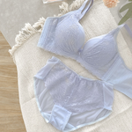 【Clany可蘭霓】夢幻花語 蕾絲透膚中腰M-XL內褲 珍珠灰 3059-61, , large