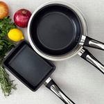 【SANSO LIFE】不鏽鋼不沾平底深鍋 24cm (附不鏽鋼蓋), , large