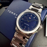 [星晴錶業]TommyHilfiger手錶,44mm,TH00072寶藍色錶面銀錶殼銀色精鋼錶帶款, , large