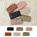 Soir&eacute;e  典雅對折長夾 多卡位收納 人氣女用皮夾 女夾鈔票卡片零錢收納包 女用長夾, , large