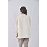 (S) fashion小香風質感背心白色外套二手衣, , large