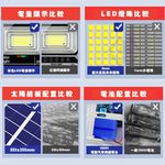 【禾統】LED智能光控太陽能感應燈／500W暖光光控款／1台(太陽能燈 天黑自動亮 遙控定時 太陽能燈), , large
