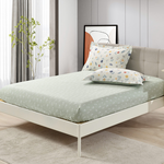 【Betrise】Chuchen Ruomeng | Environmentally friendly printing and dyeing anti-mite and antibacterial 100% combed cotton dual-purpose quilt and bed sheet set - double, , large