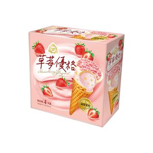 Duroyal Strawberry Yogurt Cone